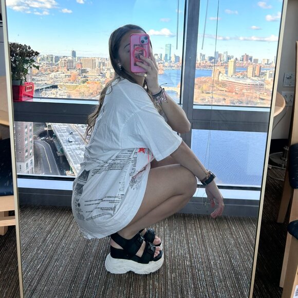 High-hell Streetwear Chunky Platform Black Strap Sandals – Adjustable Velcro - Picture 2 of 5